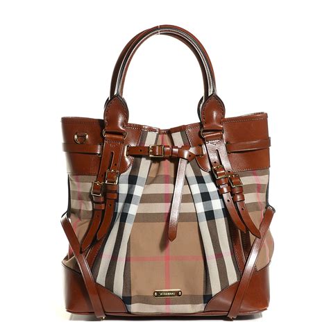 burberry large whipstitch tote|BURBERRY Bridle Calfskin House Check Large Whipstitch Tote .